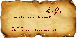 Laczkovics József névjegykártya