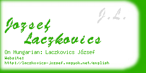 jozsef laczkovics business card