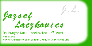 jozsef laczkovics business card